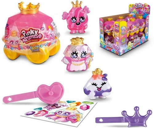 3701405814397 Pinky Promise Gemmy Friends Royal Carriage – Coffret surprise 7x8 cm avec 3 figurines et accessoires – Bandai