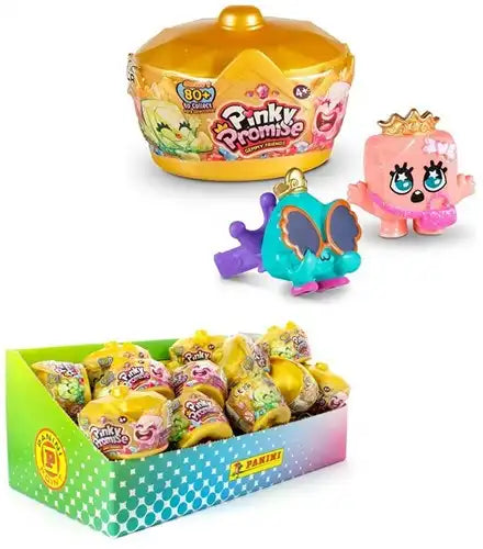 8432752043912 – Lot de 24 pcs Pinky Promise Gemmy Friends Surprise Crown 4,5x7 cm en display – Grossiste Panini