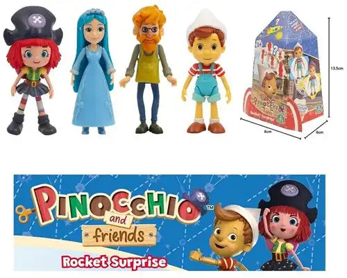 8056379144359 – Pinocchio and Friends Rocket Surprise in display 6x13,5cm (colis de 12 pcs) dispo Simcha.fr