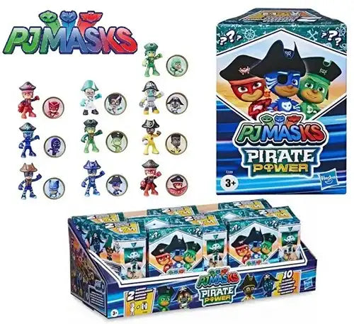 5010993937837 – Colis de 12 pcs : PJ Masks Pirate Power figurines de collection 8cm (boîte 7×10cm) – présentoir officiel