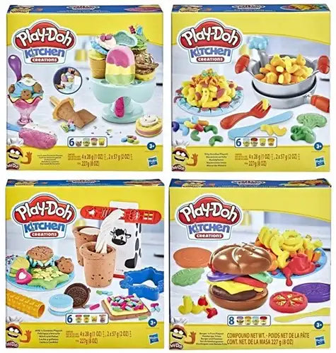 5010993985524 – Play-Doh Kitchen Creations Silly Snacks (colis 4 pièces)