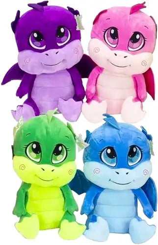 8718668302580 – Lot revendeur de 4 peluches Draken Flying Baby assorties 30 cm