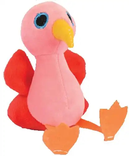 16220 – Lot revendeur de 4 pcs Peluche Flamant Rose 12cm – Vente en gros