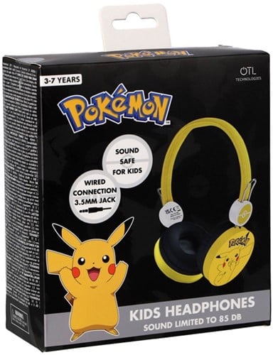 5055371628778	Pokemon Pikachu Kids Stereo Headphones 18x16x6,5cm