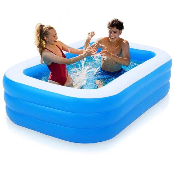 Piscine de jardin gonflable 170x115x47 cm