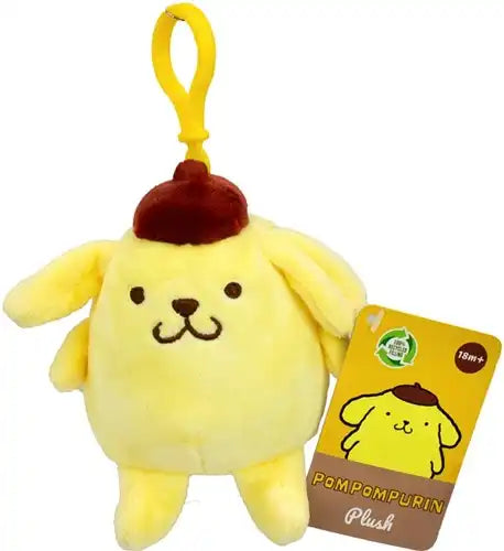 8721246998464 – Pompompurin Peluche Bagclip 12 cm Sanrio – Accessoire kawaii à collectionner
