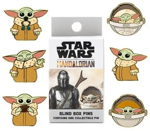 671803318588 – Conditionnement : Colis de 12 pcs POP! Pins Star Wars Mandalorian Child Blind Box