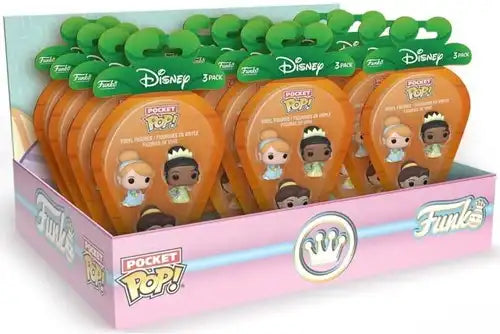 889698764438 – Funko POP! Pocket Carrot Disney Princess – 3 Pack – Display de 12