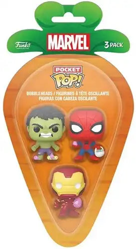 889698771689 – Funko POP! Pocket Carrot Marvel – 3 Pack – Display de 12