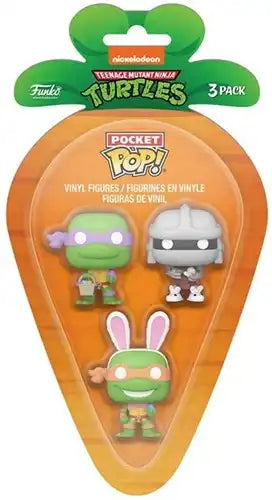 889698764414 – Funko POP! Pocket Carrot TMNT – 3 Pack – Display de 12