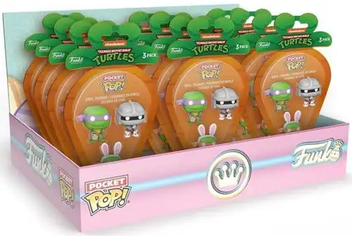 889698764414 – Funko POP! Pocket Carrot TMNT – 3 Pack – Display de 12