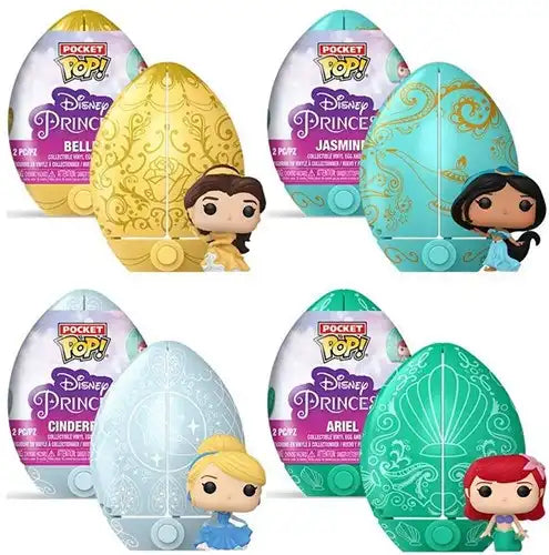 889698764681 – Funko POP! Pocket Easter Egg Disney Princess – 4 modèles assortis – Display de 12