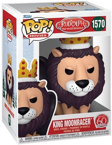889698810418 POP! Rudolph Red Nose Reindeer King Moonracer #1570 Funko 60th Ed