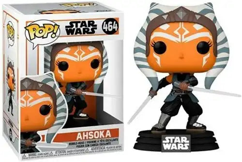 889698545273 – POP! Star Wars: The Mandalorian – Ahsoka with Sabers – Figurine officielle Funko 10 cm