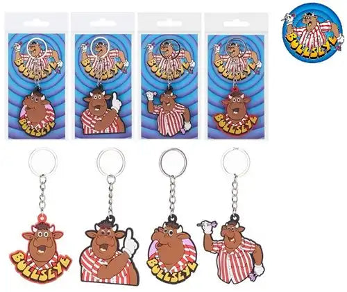 5038104135279 – Porte-clés Bullseye 2D 7 x 16 cm (4 modèles assortis, colis de 48 pcs) dispo Simcha.fr