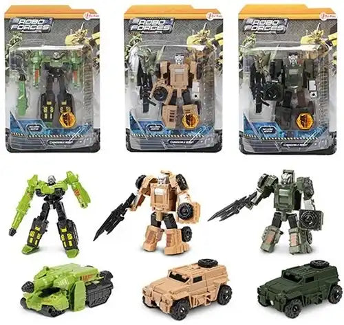 8714627006216 – ROBOFORCES Change Robot Armoured Vehicle 3 assortis 17x26cm