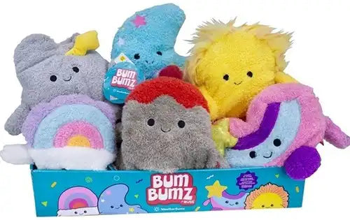 196566188105 | Lot de 6 Russ BumBumz Peluches 20cm - WeatherBumz - Jazwares