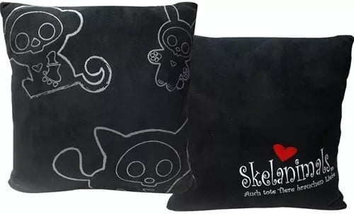 DD55 Skelanimals Coussin Peluche 35x35cm Silhoutte