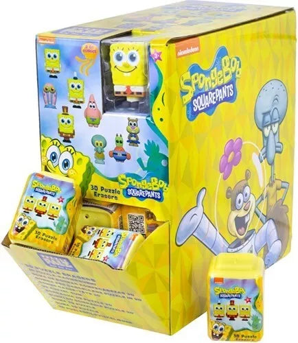 Spongebob Scented Puzzle Palz 3D Gomme Casse-tete assortis