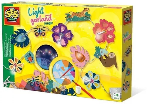 GG483 SES Creative Craft Set Guirlande Lumineuse Jungle 20x30cm