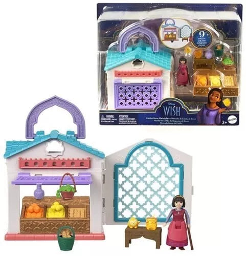 DD95 Disney Wish Playset Dahlia's Rosas Marketplace 20,5x25cm