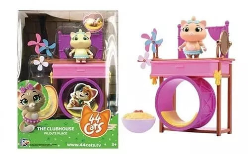 GG339 44 Cats Playset The Clubhouse Pilou's Place 19x25,5cm Smoby