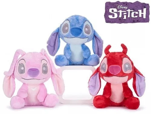 lot de 3 pcs : Disney Lilo & Stitch Snuggletime Peluche 3 assortis 23cm