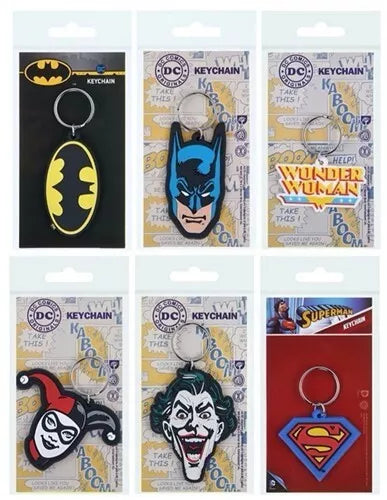 DC Comics Porte-clés 2D PVC 7x12,5cm (Lot de 6) 10919 - 5038104109195