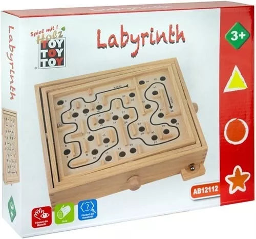 JJ101 Vedes Toy Toy Toy Labyrinthe en bois 26x30,5cm