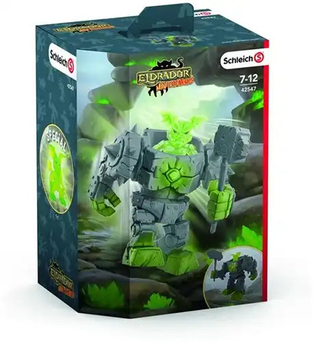 4059433282596 lot de 3 Schleich Eldrador Mini Creatures Stone Robot 13x19 cm – Figurine articulée officielle Schleich