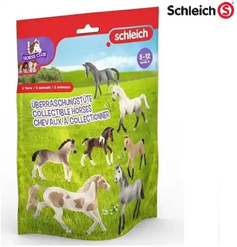 4055744041044 – Schleich Horse Club Pochette Surprise Chevaux à collectionner 18x22cm