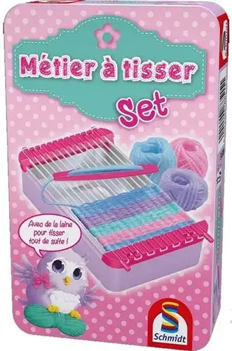 4001504885151 lot de 12 Schmidt Set Métier à tisser en boîte métal 11x18 cm (version française) – Grossiste jouets créatifs Schmidt