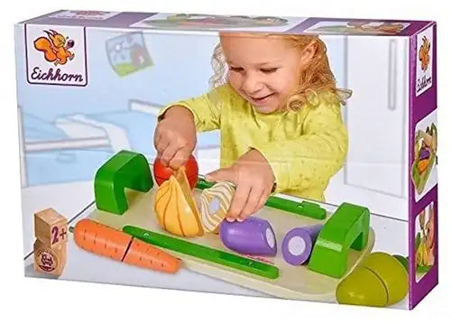 4003046037227 – Simba Eichhorn Jouet en bois Légumes + Planche à découper 12 pièces 17,5x27 cm – Grossiste jouets en bois