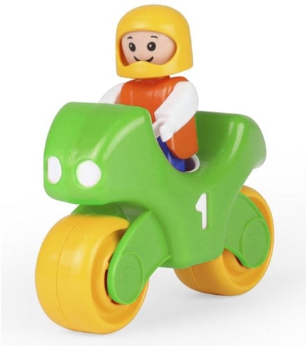 4006942872701 | Simm Lena - Jouet Moto de Course avec Figurine Pilote 11,5 cm