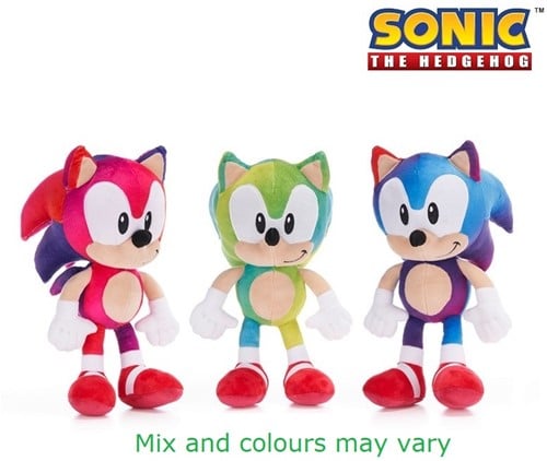 5055270311320 Lot 3 peluches Sonic the Hedgehog Zoom assorties 30cm Sega