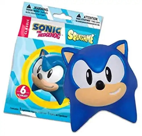 793591249520 – Colis 16 pcs Sonic the Hedgehog Squishme – Figurines anti-stress en blindbag 12,5×14 cm