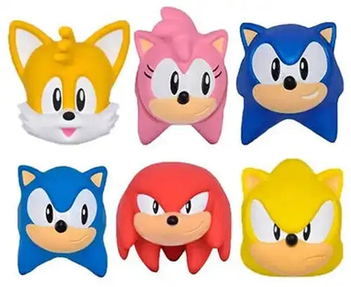 793591249520 – Colis 16 pcs Sonic the Hedgehog Squishme – Figurines anti-stress en blindbag 12,5×14 cm