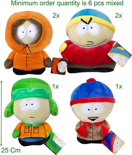 5056474208447 – South Park Peluches Assorties 25 cm (colis de 6 pièces)