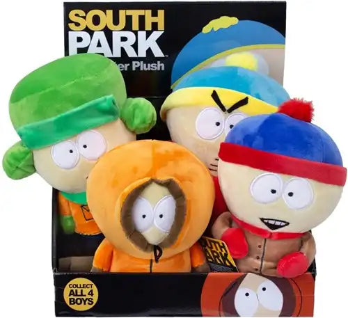 5056474208393 lot de 8 South Park Peluches assorties en display 15 cm – Grossiste produits dérivés South Park