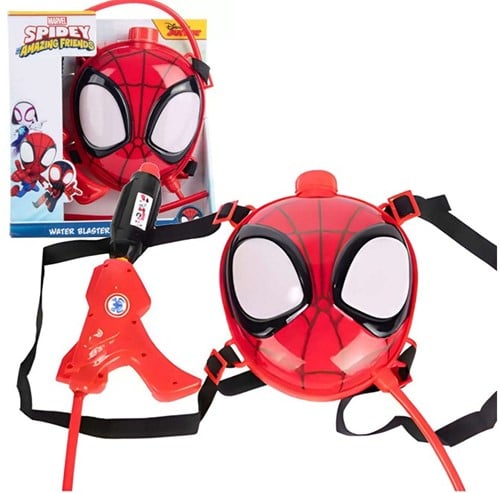 5056219097404 Spidey Water Blaster Sac à Dos 26,5x28,5cm Pistolet Eau Marvel Été