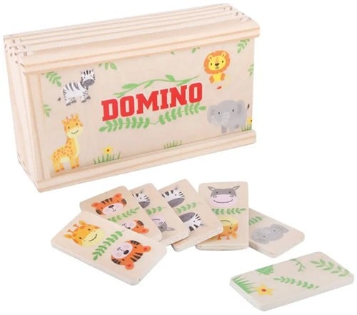 4018501091430 – Spielmaus Jeu de Dominos en Bois 29 pièces – Achat en ligne pas chers – Dispo Simcha FR