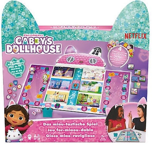 Spin Master DreamWorks Gabby's Dollhouse Game Le jeu miaou-tastique 21,5x26,5 cm