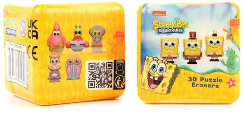 5056356794570 lot de 12 SpongeBob Puzzle Palz XL 2-Pack 7x7 cm – Grossiste figurines et puzzles 3D officiels Nickelodeon