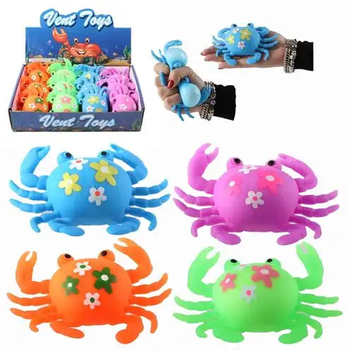 8718546598579 – Lot revendeur de 12 pcs – Vente en gros Squeeze Krab 13cm assorti