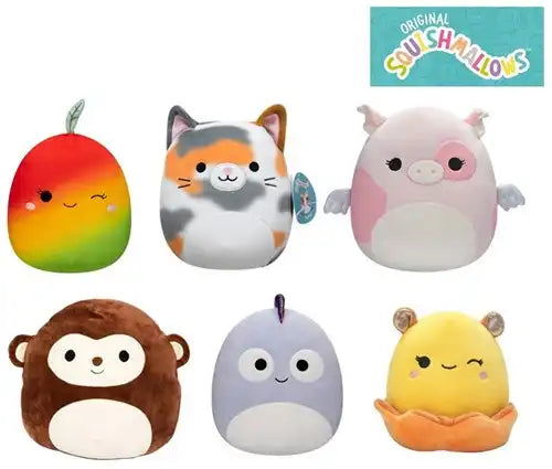 196566189263 – Squishmallows Peluches 19 cm – Colis de 6 pièces assorties