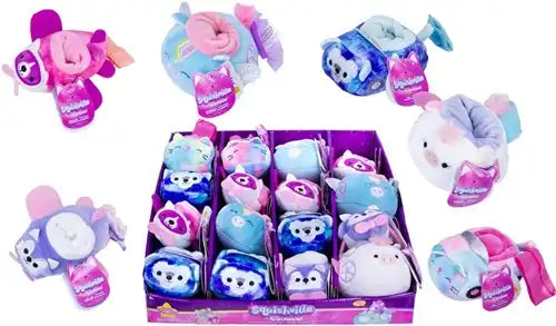 0191726383666 – Colis de 12 pcs : Squishmallows Squishville Peluche Véhicule assorti 5 cm en présentoir – Grossiste Squishmallows