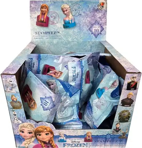 5425017437581 lot de 30 Stampeez Frozen Blindpack 3D Stempel assortis 11,5x11,5 cm en display – Grossiste produits Disney