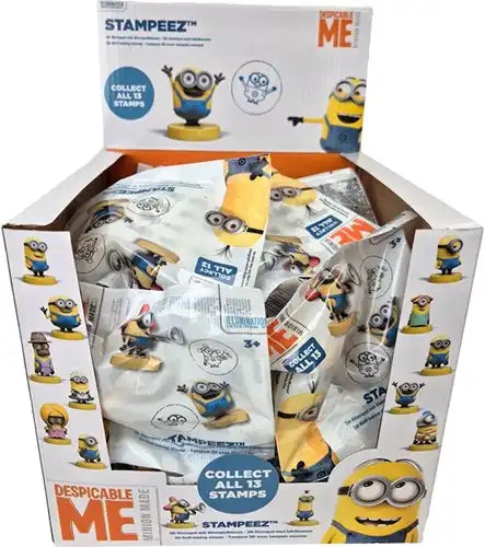 5425017437611 – Lot revendeur de 39 pcs Stampeez Minions Blindpack 11,5x11,5cm – Vente en gros figurines 3D assorties