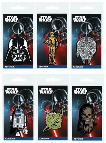 5038104133732 – Porte-clés Star Wars Classic 2D PVC assortis 7x15,5 cm en colis de 48 pièces