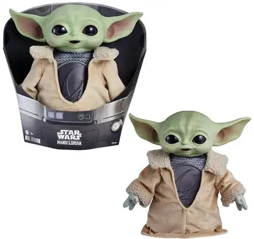 194735158287 – Star Wars Mandalorian Grogu 28 cm (peluche douce à tête plastique) – Grossiste figurines et peluches officielles